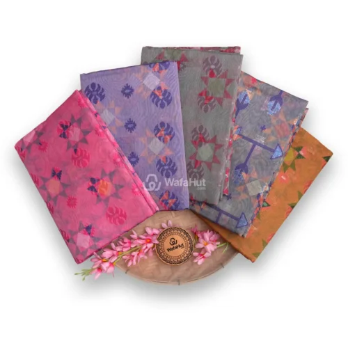 Jamdani Cotton Mix (Geometric Pattern)